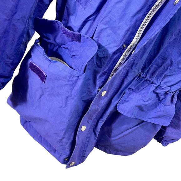 Vintage 90s Polo Ralph Lauren Blue Water Resistant Rain Jacket Oversized Medium - Picture 4 of 15